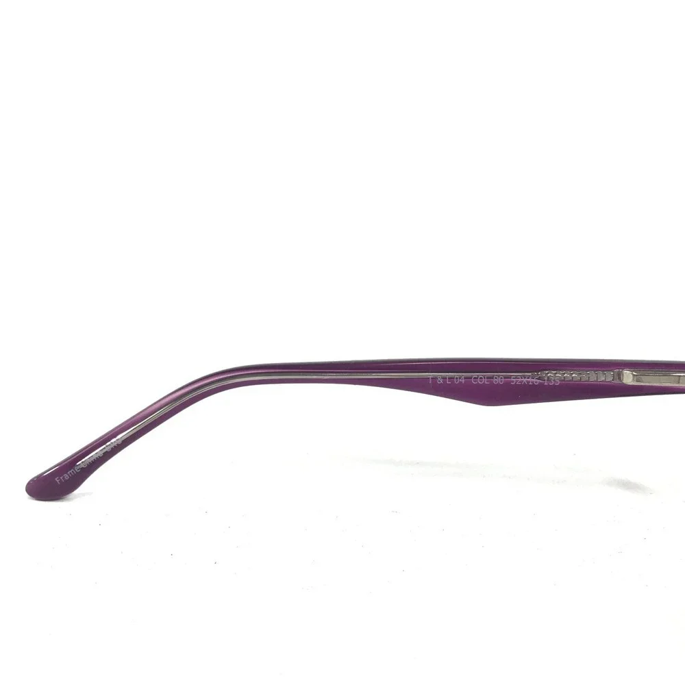 Truth & Love T & L 04 COL 80 Eyeglasses Frames Purple Horn Oval 52-16-135